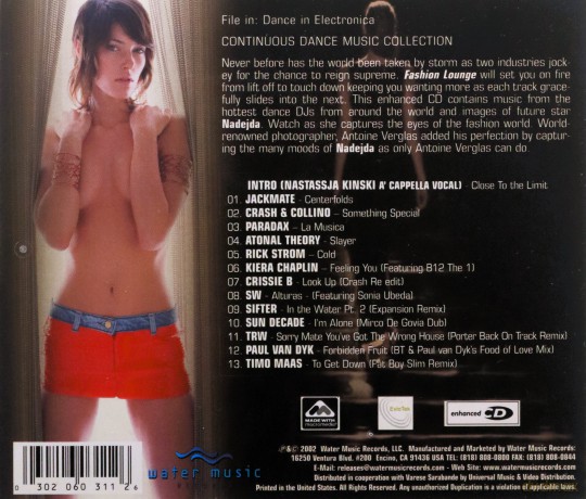 Fashion Lounge: Fatboy Slim,BT,Paul Van Dyk,Timo Maas,Jackmate,Paradax... [CD]