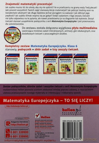 Matematyka Europejczyka Szkoła Podstawowa 6/2 ćwiczenie [KSIĄŻKA]