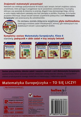 Matematyka Europejczyka Szkoła Podstawowa 6/3 ćwiczenie [KSIĄŻKA]