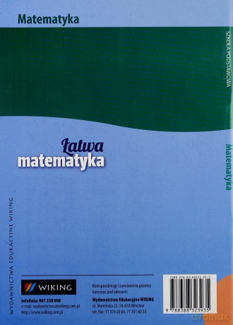 Matematyka Szkoła Podstawowa 6/1 Łatwa matematyka ćwiczenie [KSIĄŻKA]