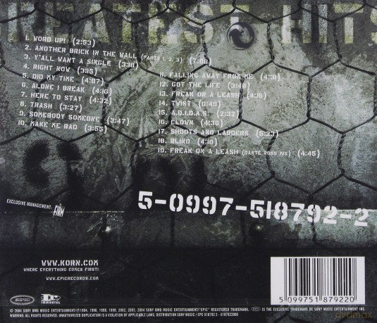 Korn: Greatest Hits [CD]