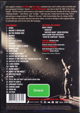 John Legend: Live From Philadelphia [DVD]
