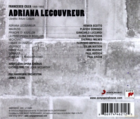 James Levine: Cilea: Adriana Lecouvreur [2CD]