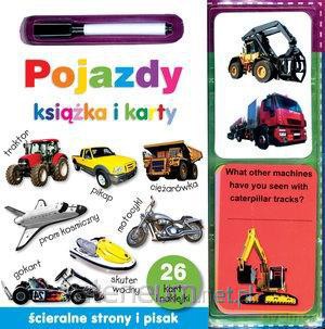 Pojazdy. Książka i karty ścieralne [KSIĄŻKA]