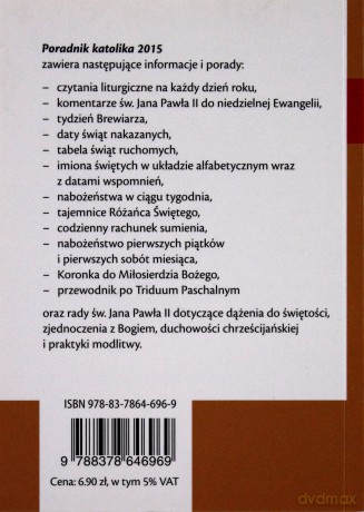 Poradnik katolika 2015 - Eucharystia [KSIĄŻKA]
