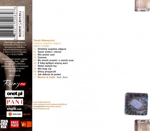 Tomek Makowiecki: Ostatnie wspólne zdjęcie [CD]
