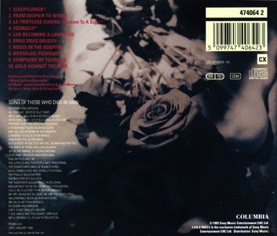 Manic Street Preachers: Gold Against The Soul [CD]