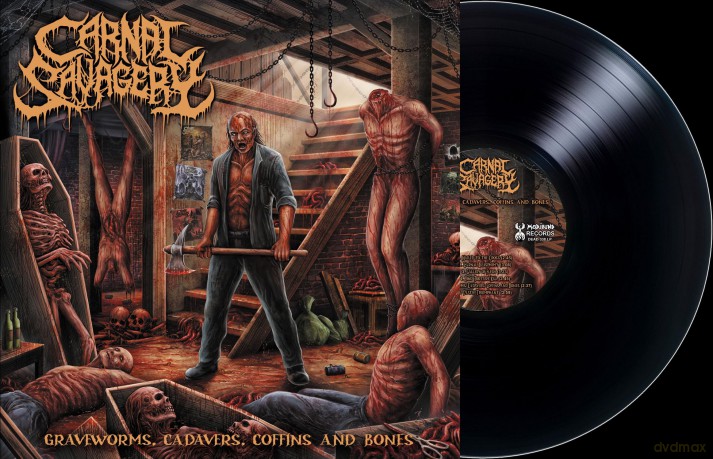 Carnal Savagery: Graveworms Cadavers Coffins And Bones [Winyl]