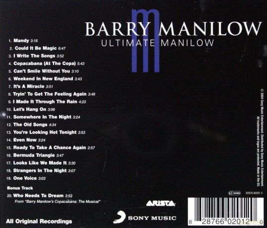 Barry Manilow: Ultimate Manilow [CD]