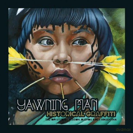 Yawning Man: Historical Graffiti (Blue/Yellow/Green Stripe) [Winyl]
