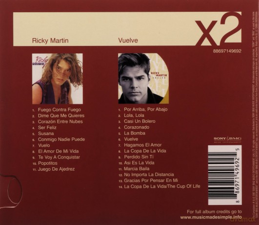 Ricky Martin: Ricky Martin/Vuelve [2CD]