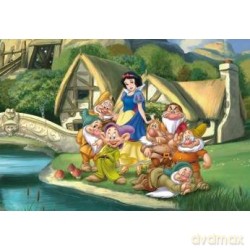 Puzzle 48 Królewna śnieżka i krasnoludki [PUZZLE]