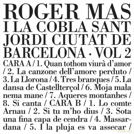 Mas Roger: I La Cobla De Sant Jordi Ciutat De Barcelona, Vol. 2 [Winyl]