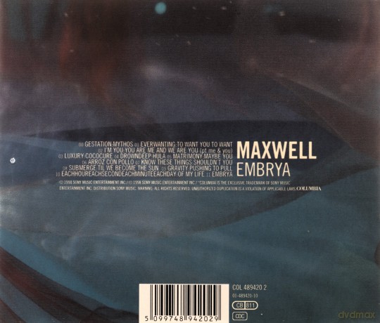 Maxwell: Embrya [CD]