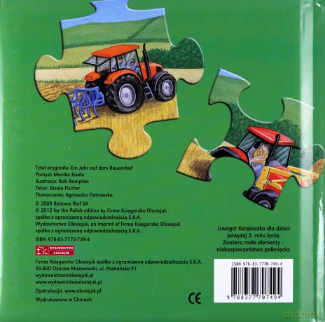 Rok na wsi. Moja pierwsza książeczka [PUZZLE]