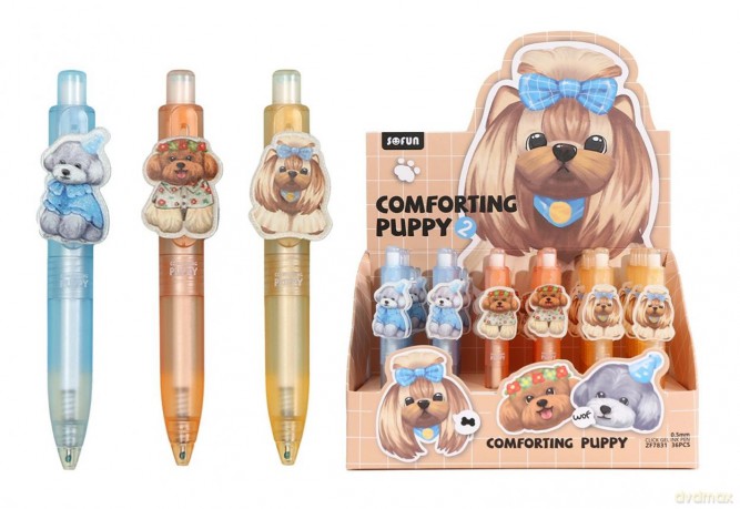 Długopis żelowy kieszonkowy Puppy (36szt)