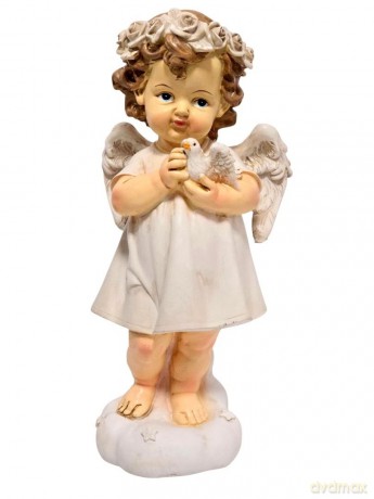 Aniołek z Gołąbkiem 23 cm [FIGURKA]
