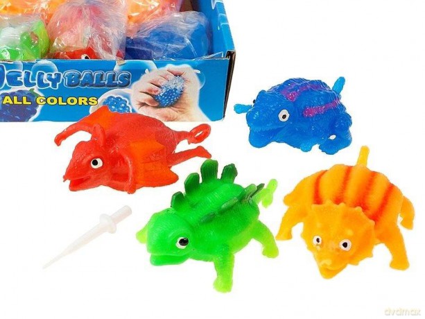 Gniotek do nadmuchiwania dinozaur MIX
