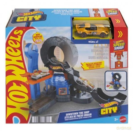 Hot Wheels City Warsztat Rozkładana opona