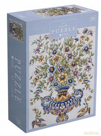 INTERDRUK 1000 el. Art on Tiles 2 Vase of Blooms [PUZZLE]