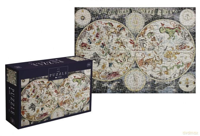 INTERDRUK 1000 el. Mapa 1 Celestial Planisphere [PUZZLE]