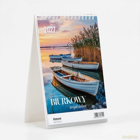 Kalendarz 2027 Biurkowy Trójdzielny [KALENDARZ]