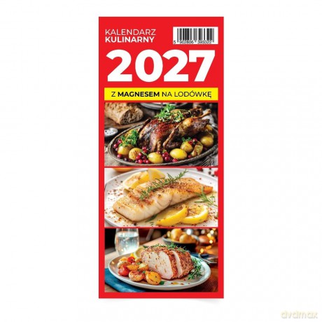 Kalendarz 2027 Kulinarny z Magnesem na lodówkę [KALENDARZ]