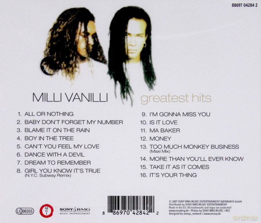 Milli Vanilli: Greatest Hits [CD]
