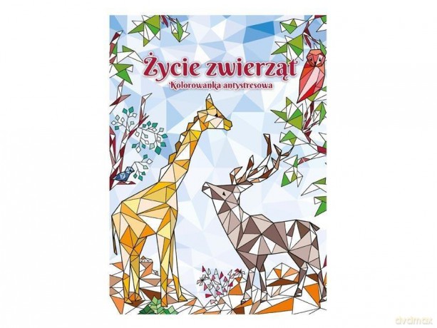 Kolorowanka antystresowa Życie zwierząt 21x29 cm