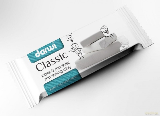Masa plastyczna Classic biała 500g
