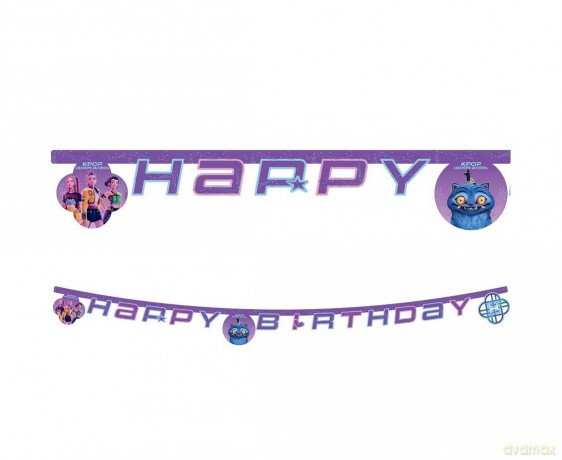 Baner Procos Happy Birthday K-pop Demon Hunters