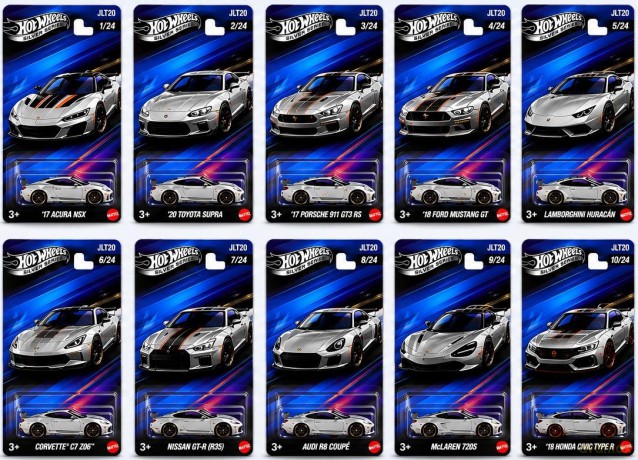 Hot Wheels Silver Series Automotive Mix 1 (24szt)