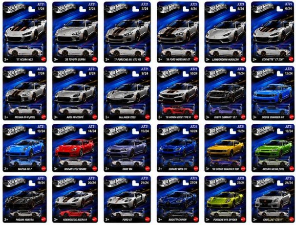 Hot Wheels Silver Series Automotive Mix 2 (24szt)