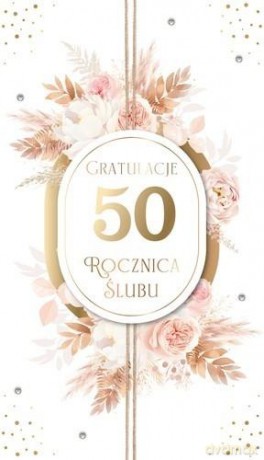 Karnet Rocznica Ślubu 50