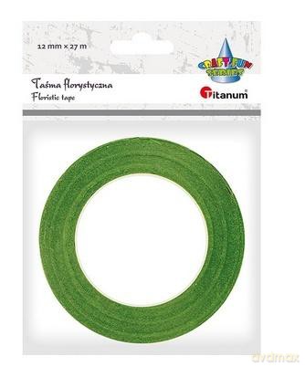 Taśma florystyczna jasnozielona 27mx12mm