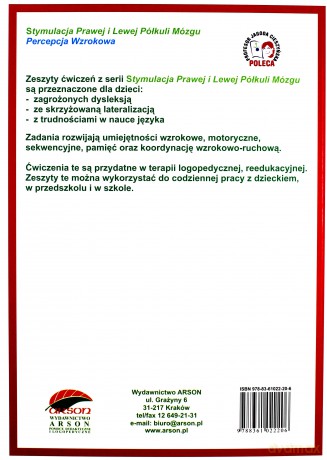 Stymulacja prawej i lewej półkuli 1 Percepcja wz [KSIĄŻKA]