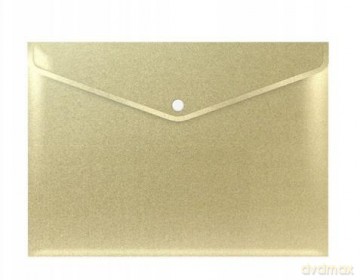 Teczka koperta A4 PP stardust gold