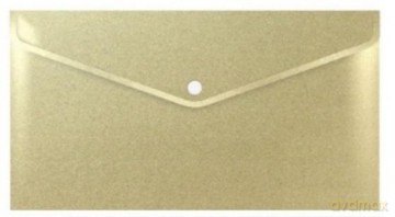 Teczka koperta A6 PP stardust gold
