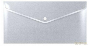 Teczka koperta A6 PP stardust silver