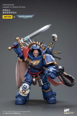 Warhammer 40k Action Figure 1/18 Ultramarines Captain in Gravis Armour 12 cm