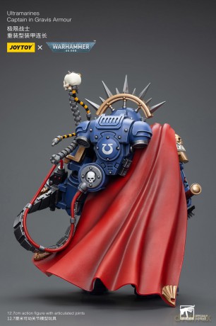 Warhammer 40k Action Figure 1/18 Ultramarines Captain in Gravis Armour 12 cm