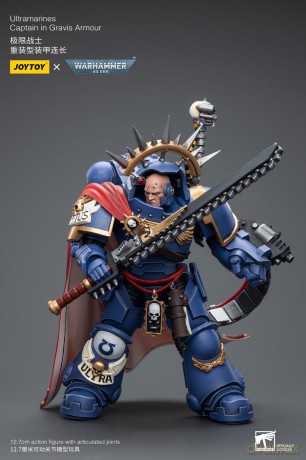 Warhammer 40k Action Figure 1/18 Ultramarines Captain in Gravis Armour 12 cm