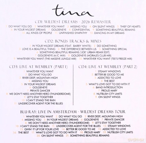 Tina Turner: Wildest Dreams [4CD]+[Blu-Ray]