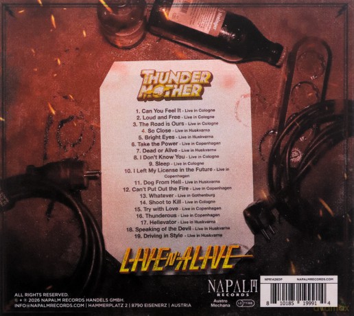 Thundermother: Live N Alive (digipack) [CD]