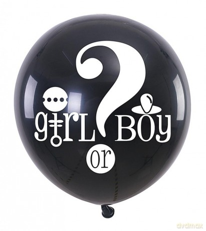 Balon z konfetti GO Girl Or Boy 90cm