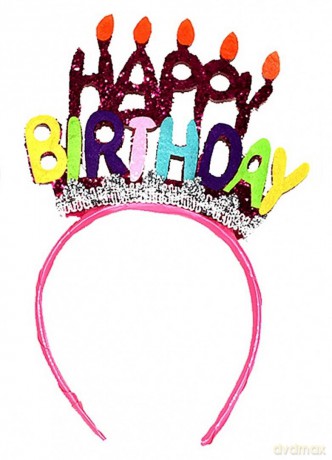 Opaska Happy Birthday 24cm