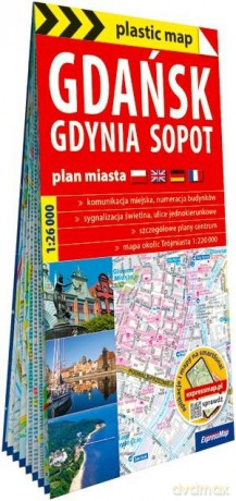 Plastic map Gdańsk, Gdynia, Sopot 1:26 000 [KSIĄŻKA]