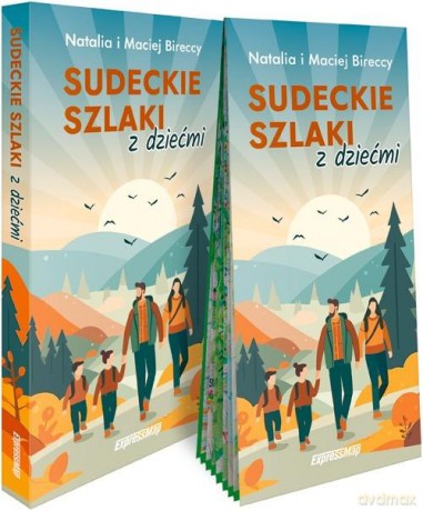 Sudeckie szlaki z dziećmi przewodnik +mapa - Natalia Biercka, Maciej Birecki [KSIĄŻKA]