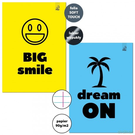 Zeszyt A4/32K linia margines Big Smile Dream(6szt)