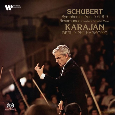 Herbert Von Karajan: Schubert: Symphonies Nos. 5-6, 8-9, Rosamunde Overture [2CD]